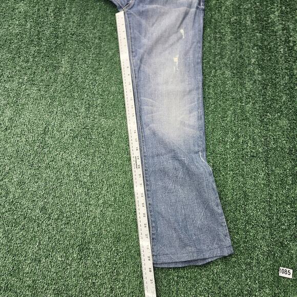 Guess Daredevil Boot Cut Jeans Embellished Pockets Dark Wash Denim Size 30 - Picture 11 of 14